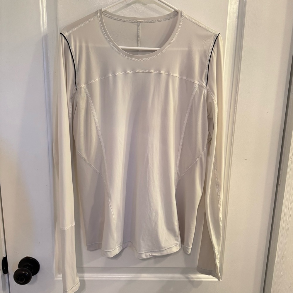 Lululemon Runbeam Long Sleeve White Nimbus